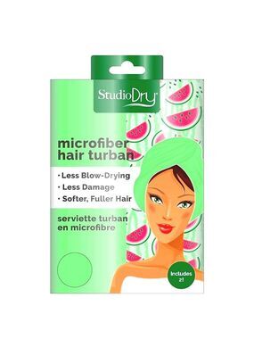 NEW MICROFIBER HAIR TURBANS GREEN WATERMELON